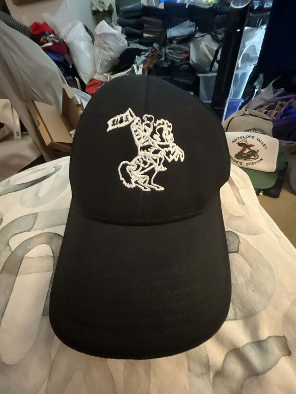 OTTO Brand Black Embroidered Knight with S.I.S.S logo.